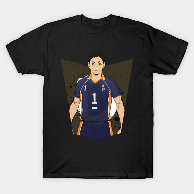 Haikyuu!!: Daichi Sawamura Ink Design T-Shirt by InalZ